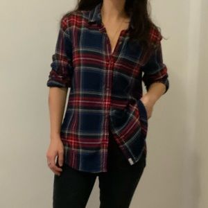 American Eagle Boyfriend Check Flannel